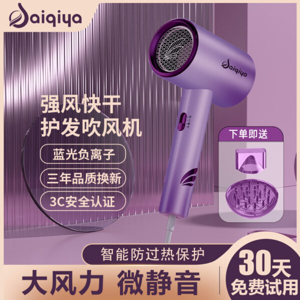 Hair dryer factory direct sales household high wind power blue light constant temperature hair care salon high power hotel special hair dryer - Image 10