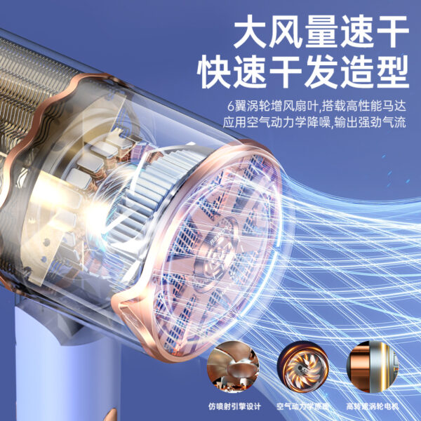 Hair dryer source factory Saiqiya brand household hair salon hair dryer blue light hair care foreign trade hair dryer - Image 6