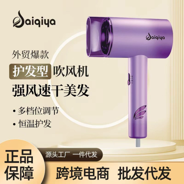 Hair dryer factory direct sales household high wind power blue light constant temperature hair care salon high power hotel special hair dryer - Image 3