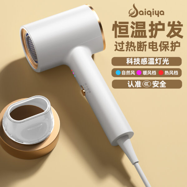 Hair dryer factory direct sales household high wind power blue light constant temperature cross-border hair salon high power hotel special hair dryer - Image 5