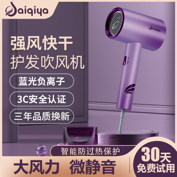 Hair dryer factory direct sales household high wind power blue light constant temperature hair care salon high power hotel special hair dryer - Image 5