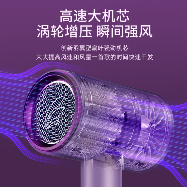 Hair dryer factory direct sales household high wind power blue light constant temperature hair care salon high power hotel special hair dryer - Image 7