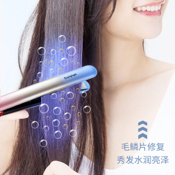 Hair straightener factory direct foreign trade straight roll dual-purpose splint bangs special wet and dry portable hair straightener - Image 7