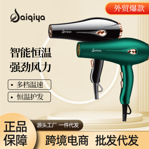 Electric hair dryer source factory barber shop hair salon special high power household blue light high wind cross-border hair dryer - Image 2