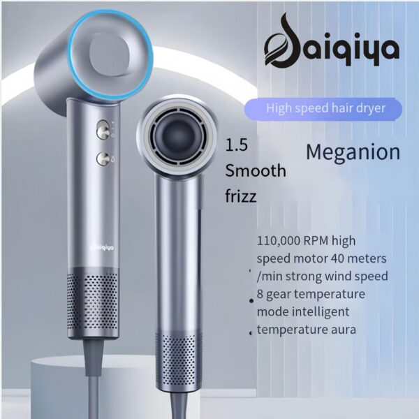 110,000 rpm high-speed hair dryer, source factory, negative ions do not hurt hair, high power 1500W, hair dryer for hair salon, household constant temperature and quick-drying hair care - Image 6